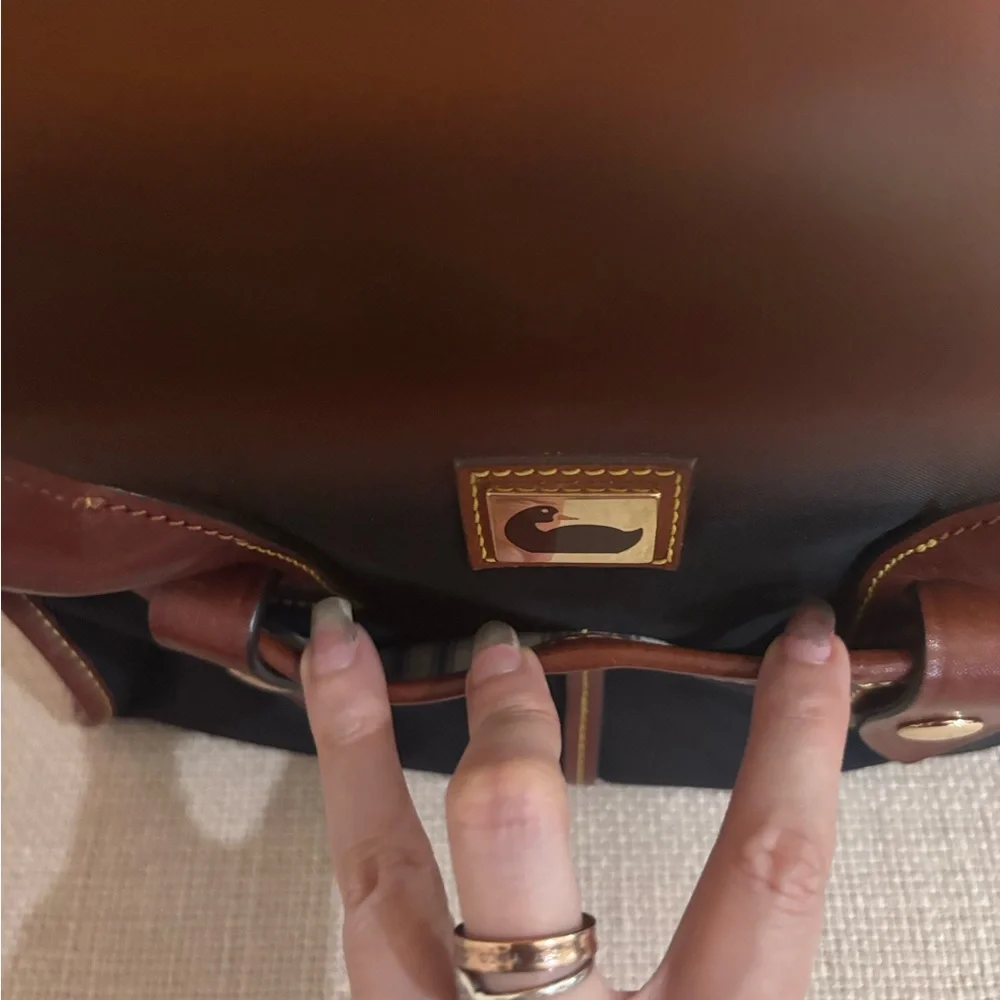 Dooney & Bourke Black and Brown Satchel - Picture 3 of 8